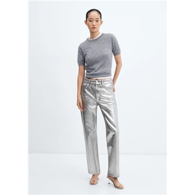 Jeans rectos foil