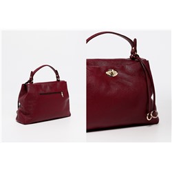 Bolso de piel Dana Burdeos
