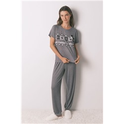 Pijama largo manga corta Mickey