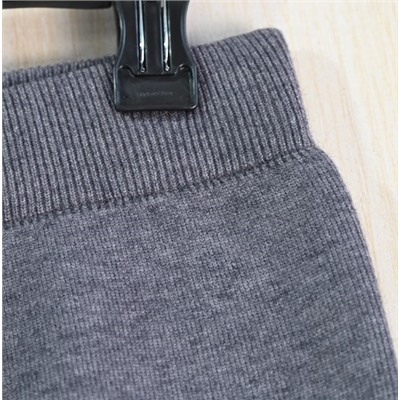 Женская зимняя плотная трикотажная миди-юбка