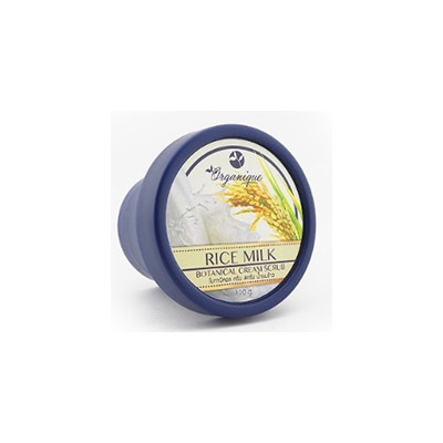 Органический кремовый скраб «Рисовое молоко» от Organique 110 гр  / Organique  Rice milk Botanical cream scrub 110 g