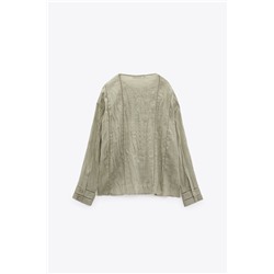 RAMIE BLOUSE WITH PASSEMENTERIE