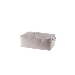 Çiçek Desen Baskılı Hurç - Gri - 52x28x21 cm