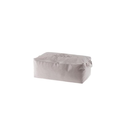 Çiçek Desen Baskılı Hurç - Gri - 52x28x21 cm