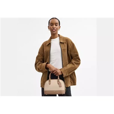 Sabrina Satchel Bag In Colorblock