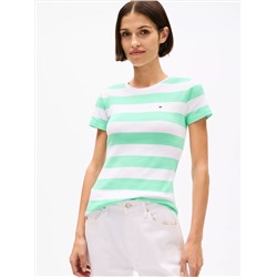 Rugby Stripe Crewneck T-Shirt