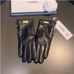Женские утепленные кожаные перчатки  Chane*l