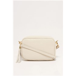 Bandolera de piel Gaby Beige
