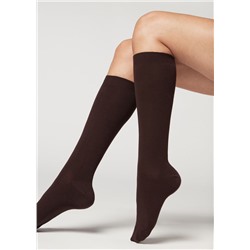 Lange Socken mit Cashmere