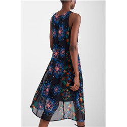 Vestido estampado galáctico