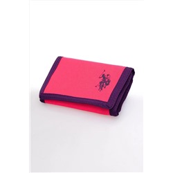 U.S. Polo Assn. Plcuz2114 Desenli Pembe Mor Unısex Cüzdan&kartlık PLKMCZ1