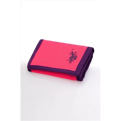 U.S. Polo Assn. Plcuz2114 Desenli Pembe Mor Unısex Cüzdan&kartlık PLKMCZ1