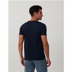 Camiseta Básica, Azul Oscuro
