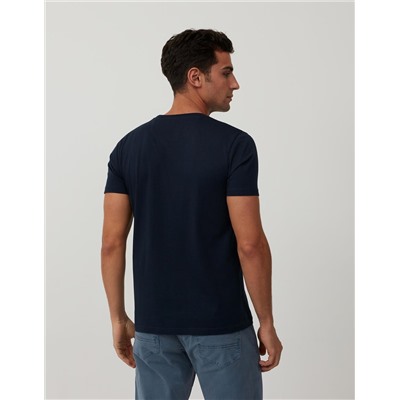 Camiseta Básica, Azul Oscuro