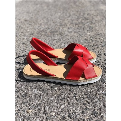 КОМБО AB. ZAPATOS Cruz-Yute ROJO+PELLE · LUX АКЦИЯ