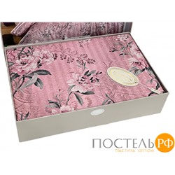 Постельное белье Карвен Stripe Satin с цветным принтом 1.5 спальное N249 -SB003(4пр.)