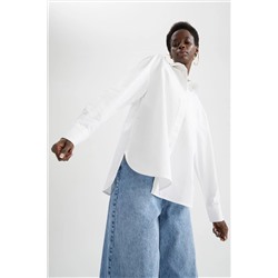 Defacto Oversize Fit Basic Uzun Kollu %100 Pamuk Gömlek V4300AZ22SM