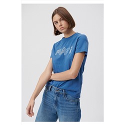 MaviBaskılı Tişört Slim Fit / Dar Kesim 1610536-70721