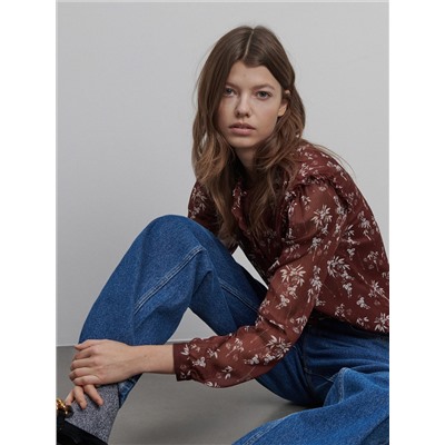 Bluse aus Chiffon