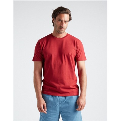 Basic T-shirt, Men, Dark Red