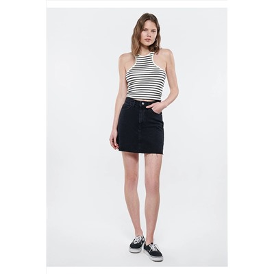 Mavi Baıley Gri 90s Vintage Jean Etek 1310204-85303