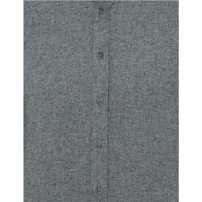 Gri Slim Fit Uzun Kollu Gömlek