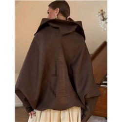 Женское оверсайз пальто с рукавами летучая мышь   Schiaparell*i