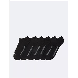Monogram No Show 6-Pack Socks