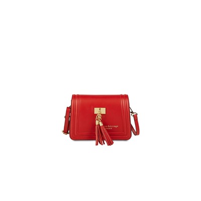 Bandolera de piel Core Rojo