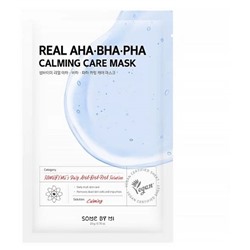 SOME BY MI REAL AHA-BHA-PHA CALMING CARE MASK Успокаивающая тканевая маска для лица с кислотами 20г