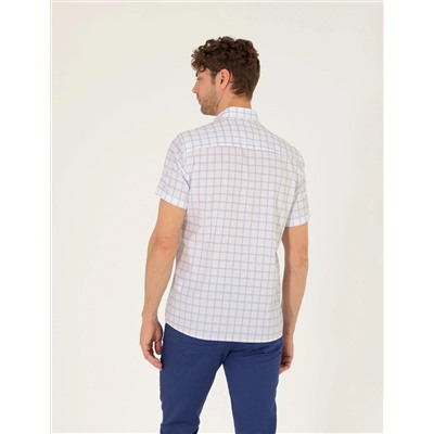 Mavi Regular Fit Kısa Kollu Gömlek