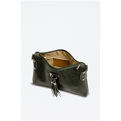 Bandolera de piel Savina Verde
