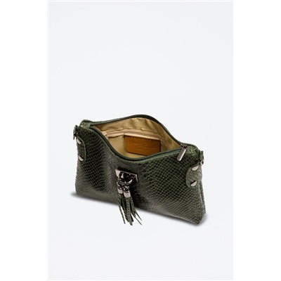 Bandolera de piel Savina Verde