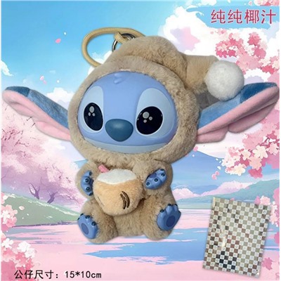 MINISO Stitch Eat Some Thing Before Sleep Фигурки-сюрприз. В коробке. Размер 15*10 см