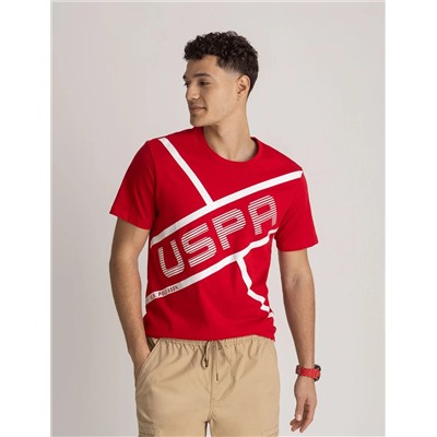 USPA LINEAR GRAPHIC JERSEY T-SHIRT