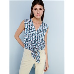 Gemusterte Bluse