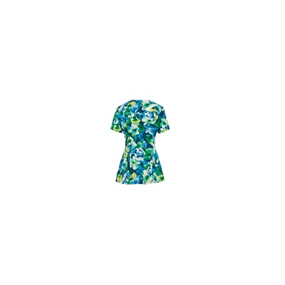 Jockey Scrubs Interpretations Sea Blue Print Top