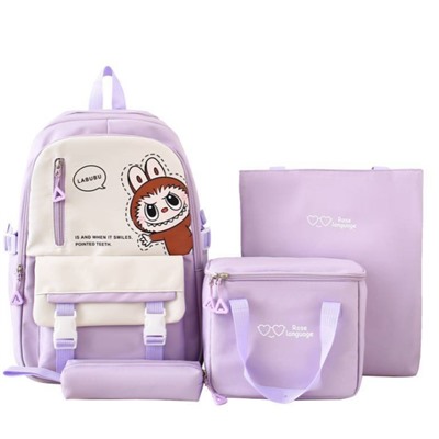 Школьный рюкзак. Набор: рюкзак, пенал, 2 сумки