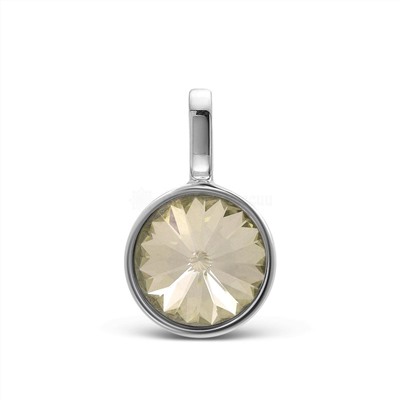Подвеска из серебра с кристаллом Swarovski Silver Shade родированная 925 пробы CP-6906-2-SER