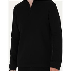 Siyah Regular Fit Sweatshirt