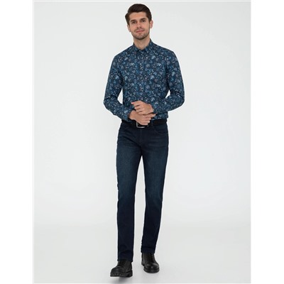 İndigo Regular Fit Uzun Kollu Gömlek