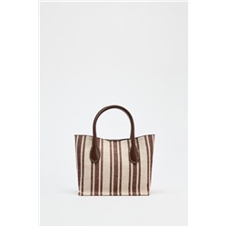 BOLSO CANVAS ESTAMPADO RAYAS