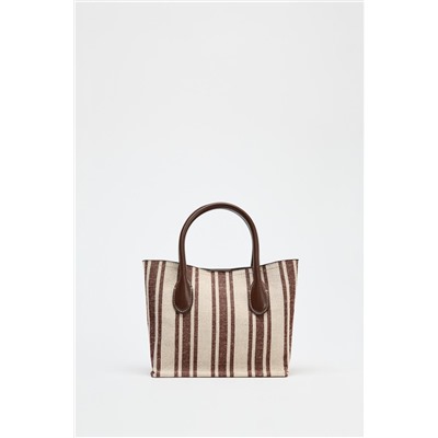 BOLSO CANVAS ESTAMPADO RAYAS