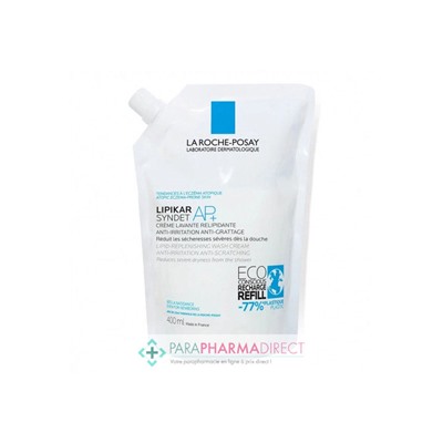 La Roche Posay Lipikar Syndet AP+ Crème Lavante Relipidante Eco-Recharge 400ml