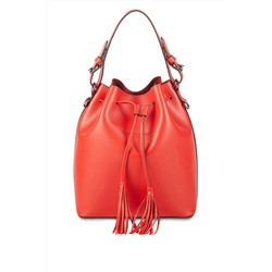 Bolso saco de piel Jila Rojo