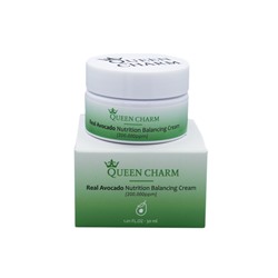 [QUEENCHARM] Крем для лица питательный МАСЛО АВОКАДО 20% Real Avocado Nutrition Balancing Cream, 30 мл