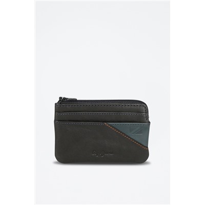 Monedero piel Striking Azul