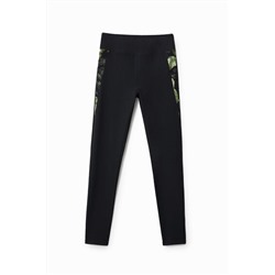 Leggings transparencias laterales