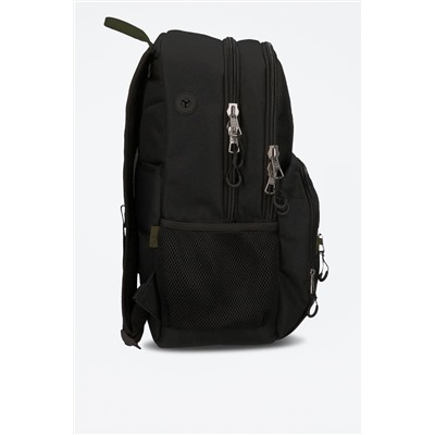 Mochila Luca Negro y caqui