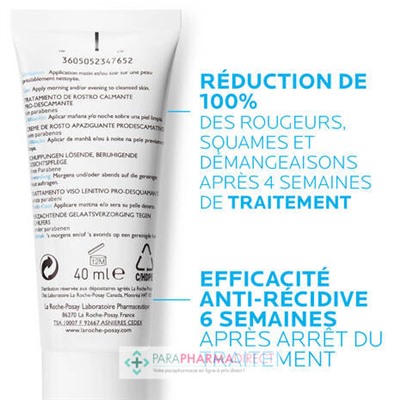 La Roche Posay Kerium DS Crème - Soin Visage Apaisant Pro-Desquamant 40ml